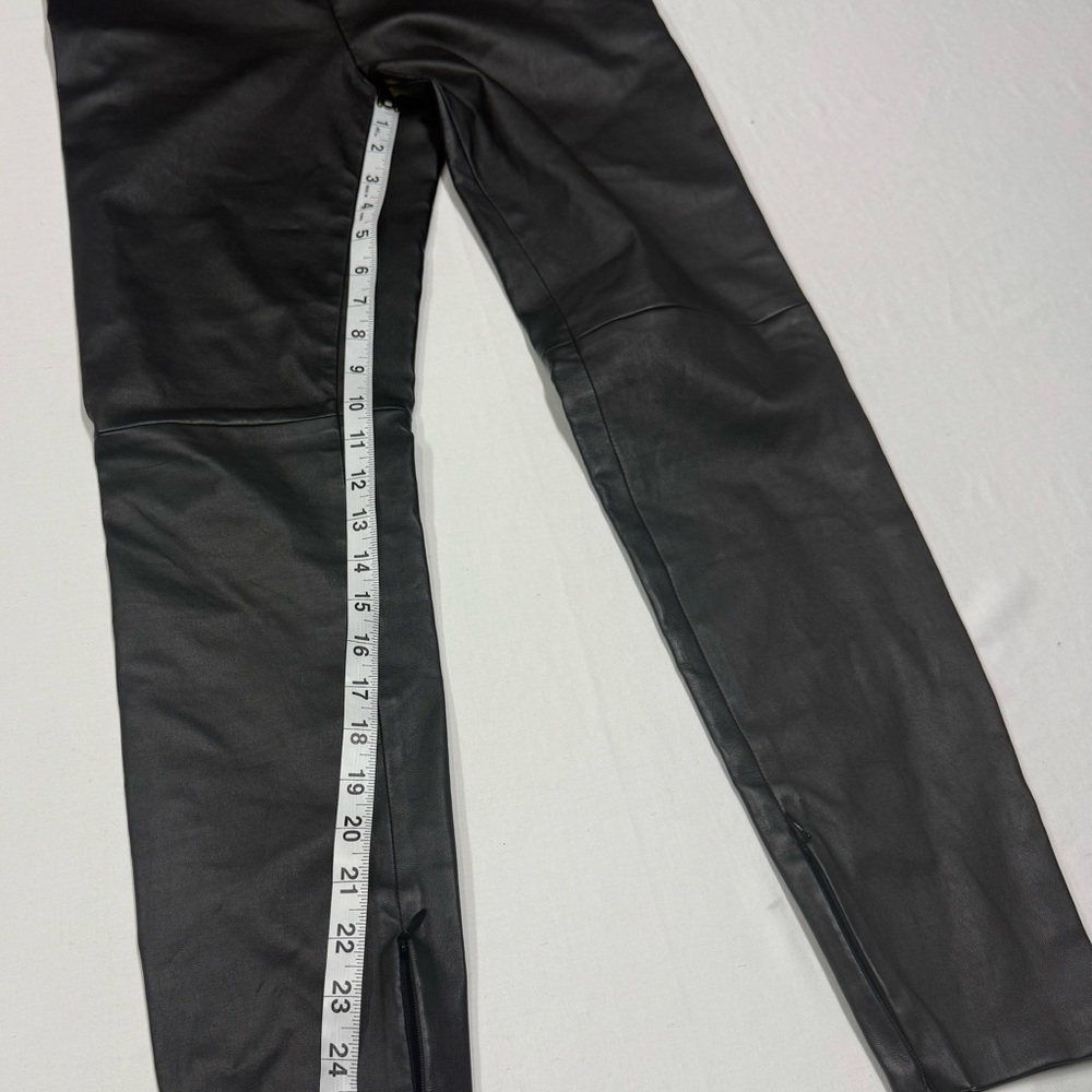 Ralph Lauren Purple Label Women The Lambskin Side-Zip Pant Leggings Made In USA - Picture 5 of 16